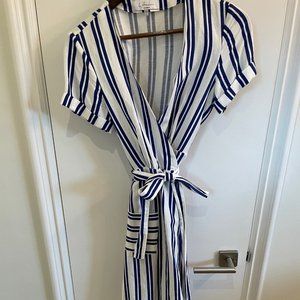 L’Acadamie Revolve Tuscy Dress Ocean Stripe, S